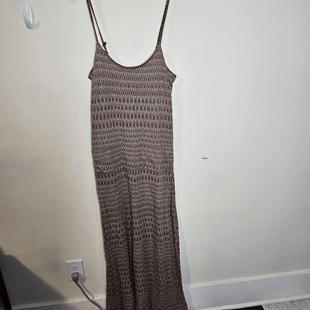 Toad & Co Long Island Organic Cotton Tencel Maxi Dress Women's Brown Size Medium